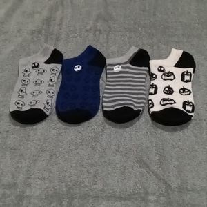 Disney's Nightmare Before Christmas Socks Four Pairs NWOT